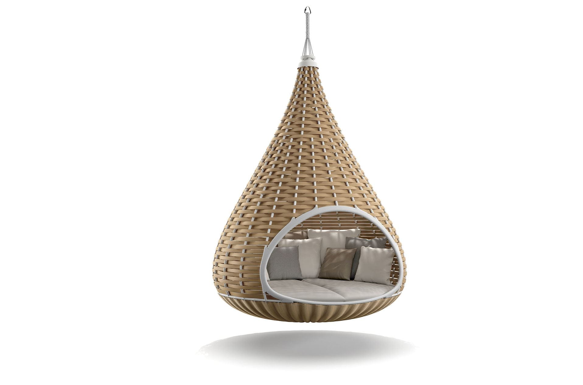 DEDON NESTREST Hanging Lounger natural by Daniel Pouzet & Fred Frety